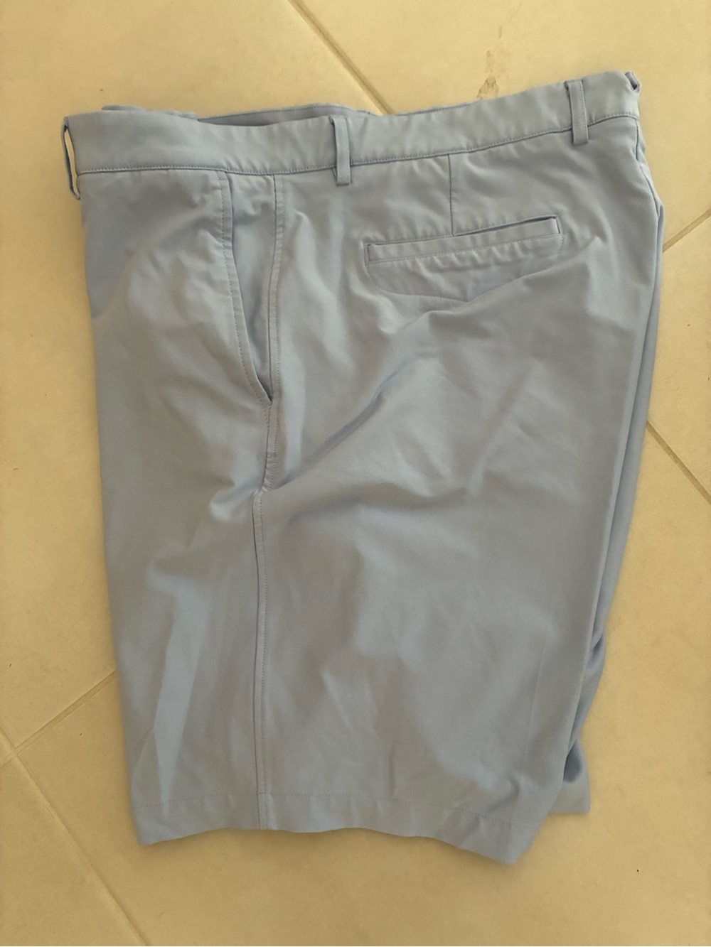 Men's dunning Performance light Blue Golf Shorts - Classic Fit 38